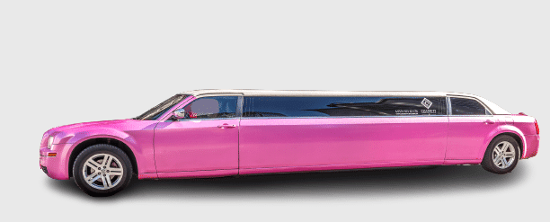 Pinke Chrysler 300C Stretchlimousine für Junggesellenabschiede