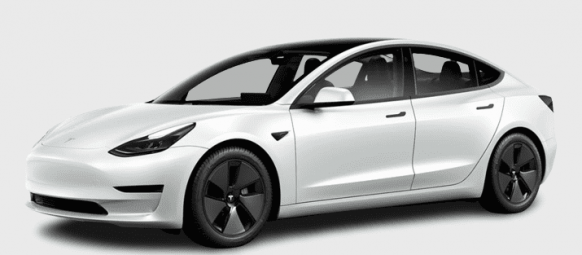 Transfer mit Tesla Model 3